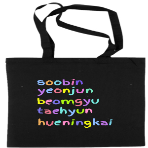 TXT MEMBER Names tote bag